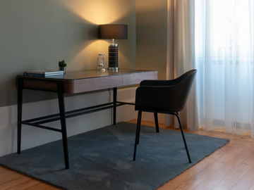 BOUVET DESK SAHARA - Rectangular wooden and marble desk with drawers by Maami Home - view 2